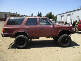 1990 TOYOTA 4RUNNER SR5 BURGUNDY 3.0L MT 4WD Z16314